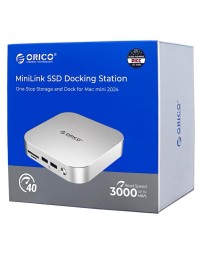Док-станция + хаб Orico M47P для 2 SSD M.2 USB3.2x3/MicroSD/TF/Совместим с Mac Mini M4 черный