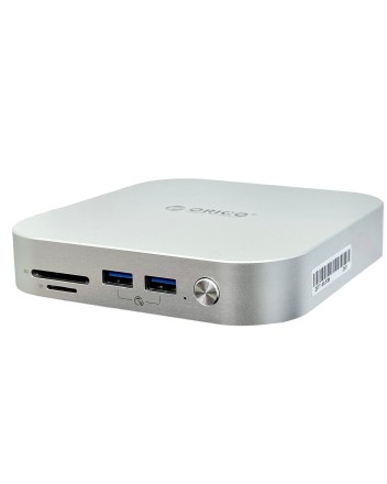 Док-станция + хаб Orico M47P для 2 SSD M.2 USB3.2x3/MicroSD/TF/Совместим с Mac Mini M4 черный