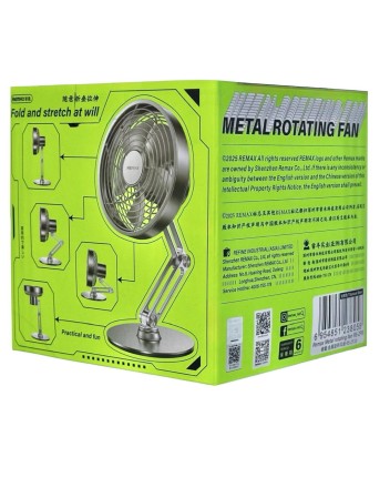 Вентилятор настольный Remax RS-ZF10 металлический серебристый