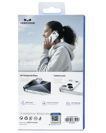 Накладка для i-Phone 17 Pro Keephone Combo Non-Yellowing MagSnap (+ стекло камера/экран) прозрачная