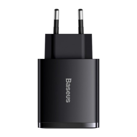 Сетевое зарядное устройство Baseus Super Si Quick Charger 2USB/1C 30W EU CCXJ-E01 черное