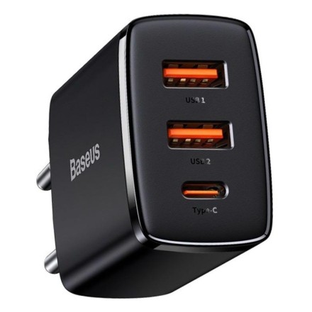 Сетевое зарядное устройство Baseus Super Si Quick Charger 2USB/1C 30W EU CCXJ-E01 черное