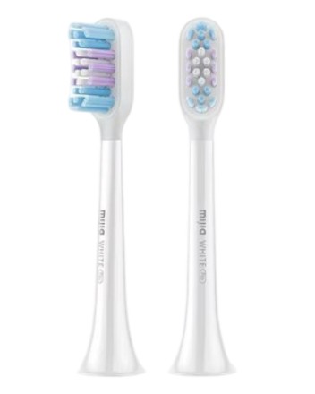 Сменные насадки для зубной щетки Xiaomi MiJia Sonic Electric Toothbrush T501 (2шт) серебристые