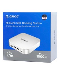 Док-станция + хаб Orico M49P для 1 SSD M.2 USB3.2x2/USB2.0x2/AUX/Mic/MicroSD/TF/Mac Mini 2024 черный