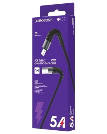 Usb Кабель-зарядка Type-C Borofone BX32 Munificent 3A 1м черный