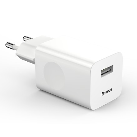 Сетевое зарядное устройство Baseus Charging Quick 1USB 3A 24W CCALL-BX02 белое