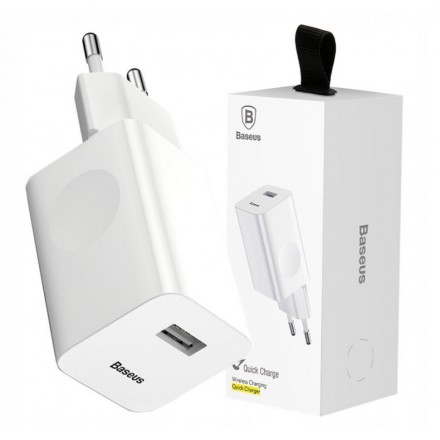 Сетевое зарядное устройство Baseus Charging Quick 1USB 3A 24W CCALL-BX02 белое