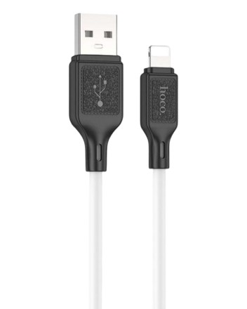 Usb Кабель-зарядка Lightning Hoco X90 2.4A 1м силиконовый белый