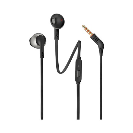 Наушники с микрофоном JBL T205 1.2м черные