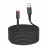 Usb Кабель-зарядка Lightning Hoco X59 Victory 3м 2.4А в тканевой оплётке чёрный