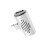 Переходник Borofone BV6 Lightning (папа) на 2 Lightning (мама) аудио/зарядка белый