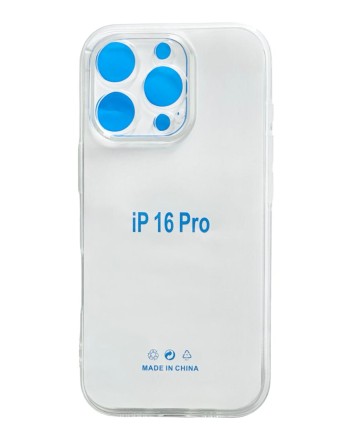 Чехол-накладка силикон i-Phone 16 Pro 6.7&quot; прозрачный