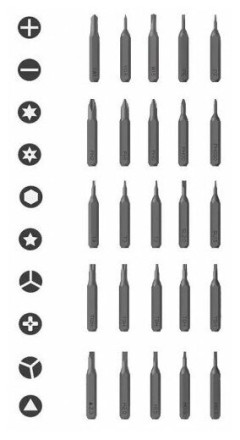 Отвертка электрическая 24в1 Xiaomi DUKA Е1 Electric Precisoon Screwdriver Set