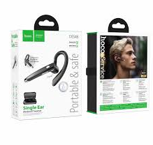 Bluetooth-гарнитура Hoco DES48 BT5.3/60mAh (400mAh) черная