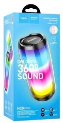 Bluetooth колонка Hoco Colorful TWS Speaker HC8 BT5.0/1800mAh/4ч/10Вт/TF/FM/USB/AUX черная