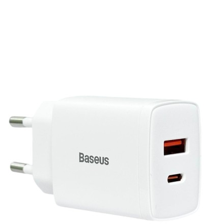Сетевое зарядное устройство Baseus Compact 20W EU 1USB/1C CCXJ-B02 белое