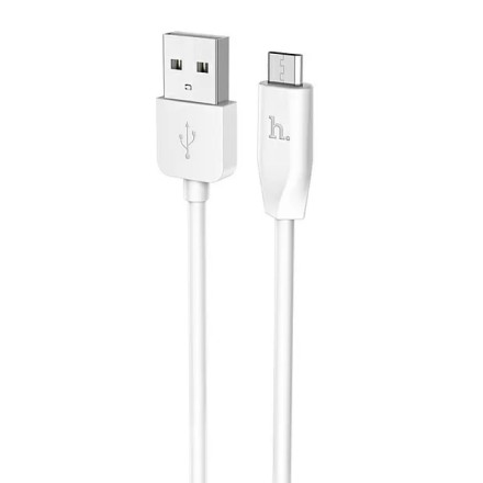 Usb Кабель-зарядка Micro Hoco X1 Rapid 2.4A 2м силиконовый белый