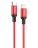 Usb Кабель-зарядка Type-C на Lightning Hoco X14 Double 3A 20W 3м в тканевой оплетке красный