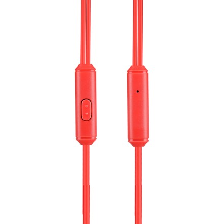 Наушники с микрофоном Hoco M14 Natural Sound 1.2м красные