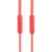 Наушники с микрофоном Hoco M14 Natural Sound 1.2м красные