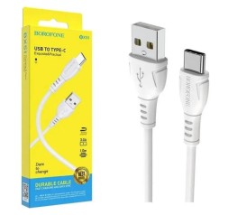 Usb Кабель Type-C Borofone BX51 Triumph 3A 1м силиконовый белый