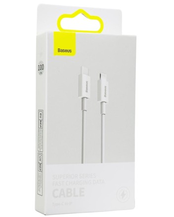 Кабель-зарядка Type-C на Lightning Baseus Superior Series 20W 1м (CATLYS-A02) белый