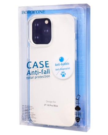 Накладка для i-Phone 14 Pro Max 6.7&quot; Borofone Ice series силикон прозрачный