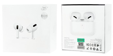 Беспроводные наушники с активным шумоподавлением TWS Hoco EW05 Plus BT5.1/30mAh/ANC белые