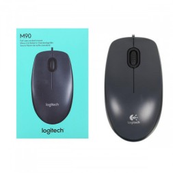 Мышь проводная Logitech M90 USB/DPI 1000/3 кнопки/1.8м чёрный