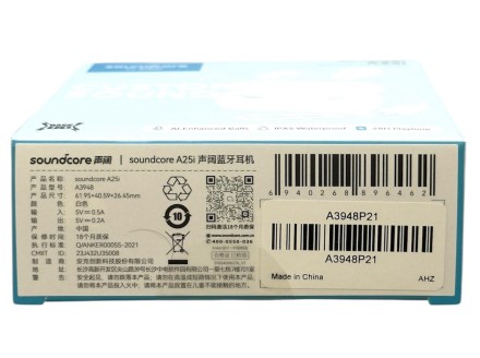 Беспроводные наушники TWS Anker Soundcore A25i A3948 белые