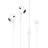 Стереонаушники Hoco M1 Max Lightning с микрофоном 1.2м белые