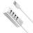 USB2.0 хаб Hoco HB1 4 порта серебристый