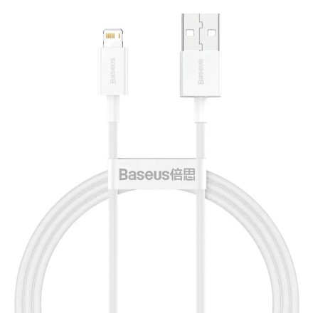 Usb Кабель-зарядка Lightning Baseus Superior series 2.4A 1м CALYS-A02 белый