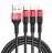 Usb Кабель-зарядка Hoco X26 3в1 Micro/Lightning/Type-C 1м черный