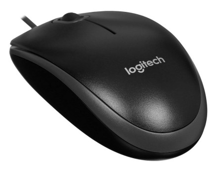 Комплект клавиатура+мышь проводная Logitech MK120 черный