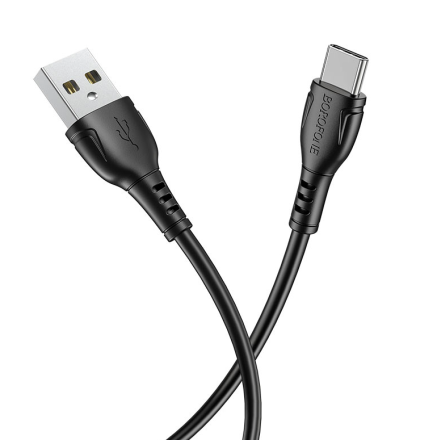 Usb Кабель Type-C Borofone BX51 Triumph 3A 1м силиконовый черный