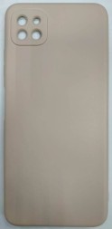 Накладка для Samsung Galaxy A22S Silicone cover без логотипа пудро
