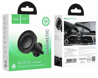 Держатель в автомобиль в воздуховод Hoco H56 магнитный черный
