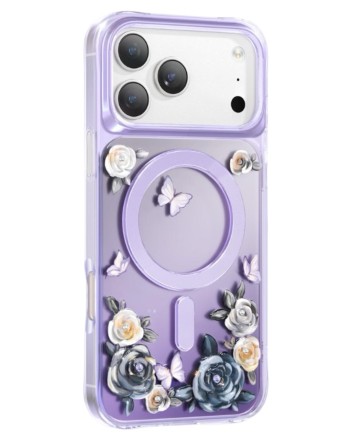 Накладка для i-Phone 17 Pro Max Keephone Roseland MagSnap сиреневая