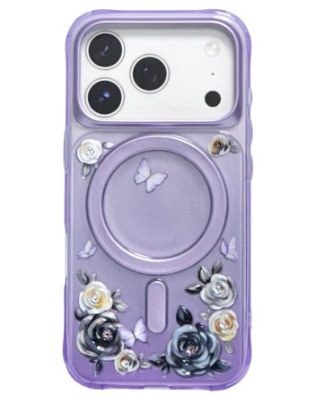 Накладка для i-Phone 17 Pro Max Keephone Roseland MagSnap сиреневая