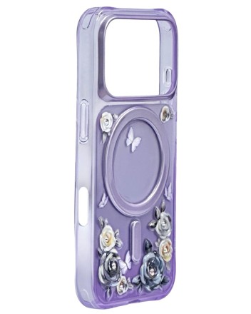 Накладка для i-Phone 17 Pro Max Keephone Roseland MagSnap сиреневая