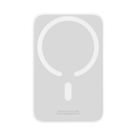 Powerbank Baseus 6000mAh Magnetic Mini Air Wireless Fast charge 20W Type-C белый