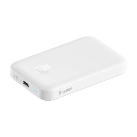 Powerbank Baseus 6000mAh Magnetic Mini Air Wireless Fast charge 20W Type-C белый