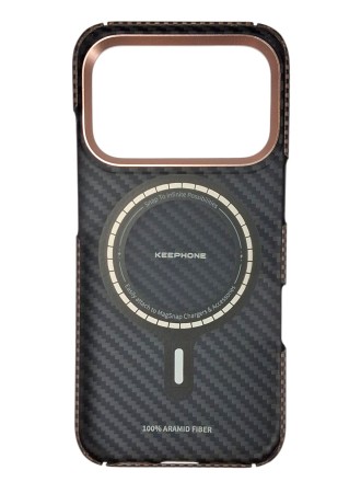 Накладка для i-Phone 17 Pro Keephone Kevlar Norra MagSnap коричневый