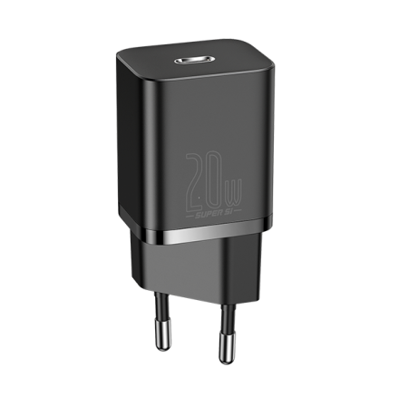 Сетевое зар. устр. Baseus Super Si 1C кабель Lightning 20W TZCCSUP-B01 черное