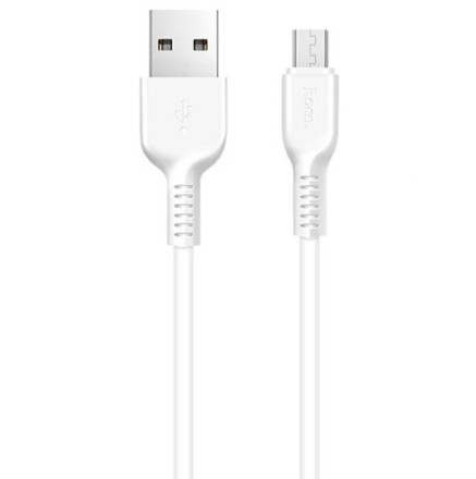 Usb Кабель-зарядка Micro Hoco X20 Flash 2.4A 1м силиконовый белый