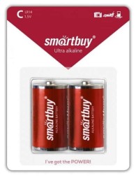 Батарейка алкалиновая Smartbuy LR14/2B (12/192) SBBA-C02B