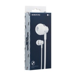 Наушники с микрофоном Borofone BM21 Graceful 1.2м белые
