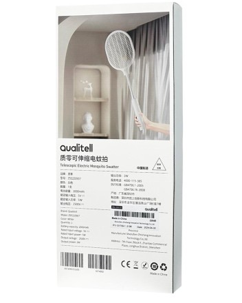Электрическая мухобойка Xiaomi Qualitell Telescopic Electric Mosquito Swatter L1 белый