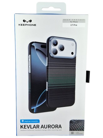 Накладка для i-Phone 17 Pro Keephone Kevlar Aurora MagSnap